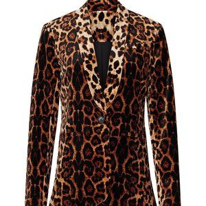 VELVET CHEETAH BLAZER